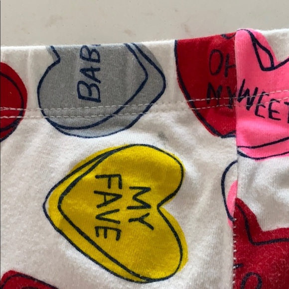 Cat & Jack Set of 2 Valentine’s Day Leggings - Picture 7 of 7